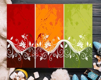 Spring Floral Art Canvas, Floral Wall Art, Wall Decor, Modern Floral Wall Art