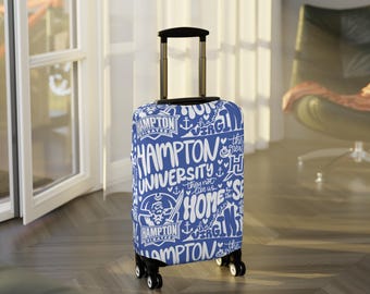 Hampton University Luggage Cover: College Student Travel Gear