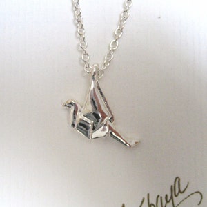 Origami Crane Pendant
