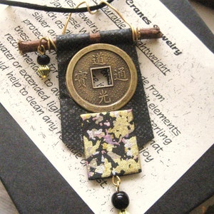 japanese chiyogami washi paper kimono scroll pendant by cra1nes on etsy