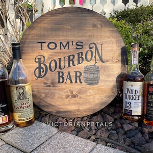 Custom Bourbon Bar Sign