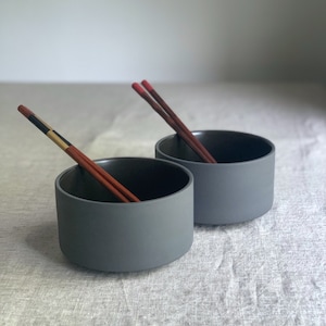 Ceramic Ramen Bowl Set of 2 | Ceramic Rice Bowl | Ramen Noodle Bowl | Buddha Bowl | Soup Bowl | Ramen Set