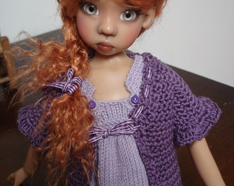 60. Only French INSTANT DOWNLOAD PDF knitting Pattern msd bjd Kaye Wiggs or Dollstown dolls 18"