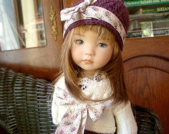 63. English and  French INSTANT DOWNLOAD PDF knitting Pattern 13" dolls Little Darling Effner