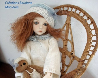 45. English and or french pattern BJD MSD Wiggs Dollstown