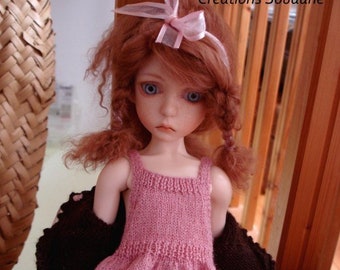 24. English and  French INSTANT DOWNLOAD PDF knitting Pattern for 16 " dolls bjd msd