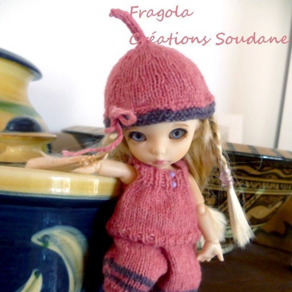 56. English and  French INSTANT DOWNLOAD PDF knitting Pattern Pukifee Fairyland Nappychoo Soom 5-6"( 12-15cm) yosd