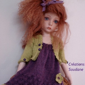 10. English and  French INSTANT DOWNLOAD PDF knitting Pattern for 16 inches dolls bjd msd