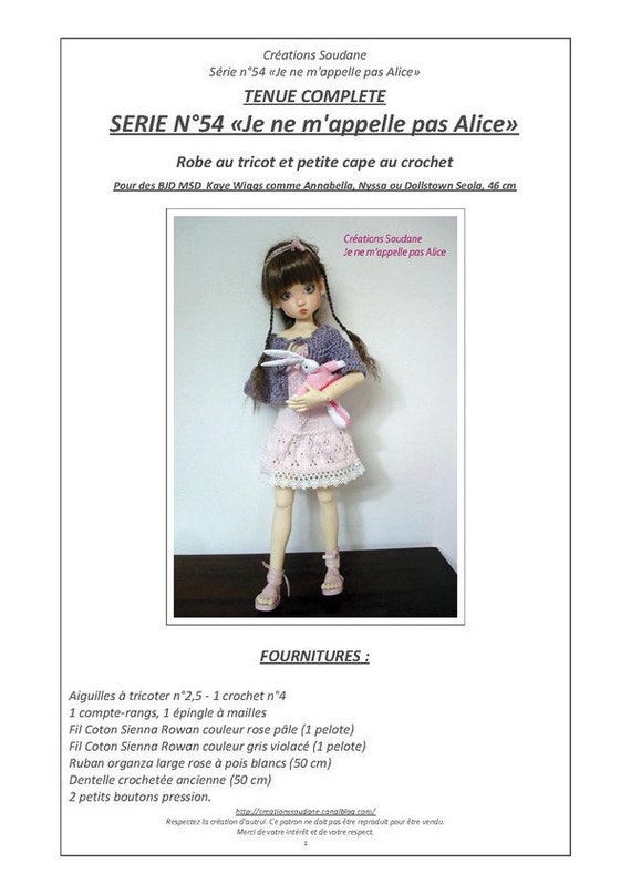 54 English And French Instant Download Pdf Knitting Pattern Etsy