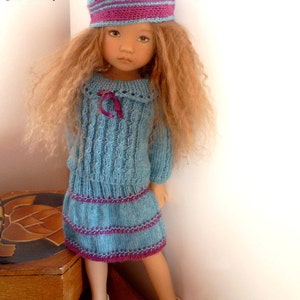55. English and French INSTANT DOWNLOAD PDF knitting Pattern 13 dolls Little Darling image 6