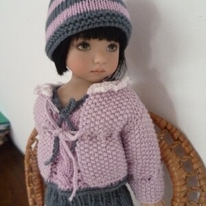 40. English and French INSTANT DOWNLOAD PDF knitting Pattern13 dolls Little Darling image 6