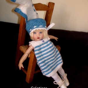 12. Only french Le ptit mousse knitting pattern pdf pour poupée de 20 cm, BJD ARTISTES KISH image 7