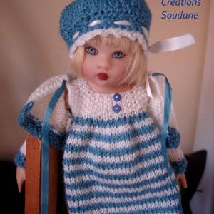 12. Only french Le ptit mousse knitting pattern pdf pour poupée de 20 cm, BJD ARTISTES KISH image 3