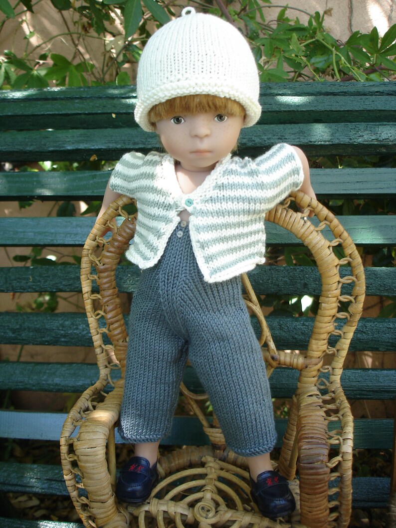 35. English and french INSTANT DOWNLOAD PDF knitting pattern Little Darling or Minouche 13 dolls image 7