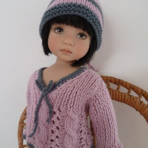 40. English and French INSTANT DOWNLOAD PDF knitting Pattern13 dolls Little Darling image 7