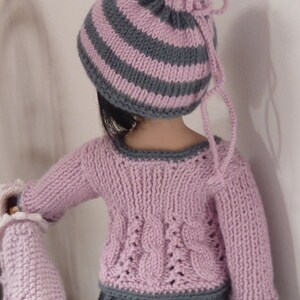 40. English and French INSTANT DOWNLOAD PDF knitting Pattern13 dolls Little Darling image 4