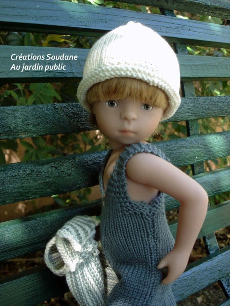 35. English and french INSTANT DOWNLOAD PDF knitting pattern Little Darling or Minouche 13 dolls image 1