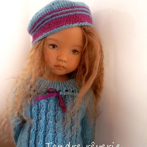 55. English and French INSTANT DOWNLOAD PDF knitting Pattern 13 dolls Little Darling image 5