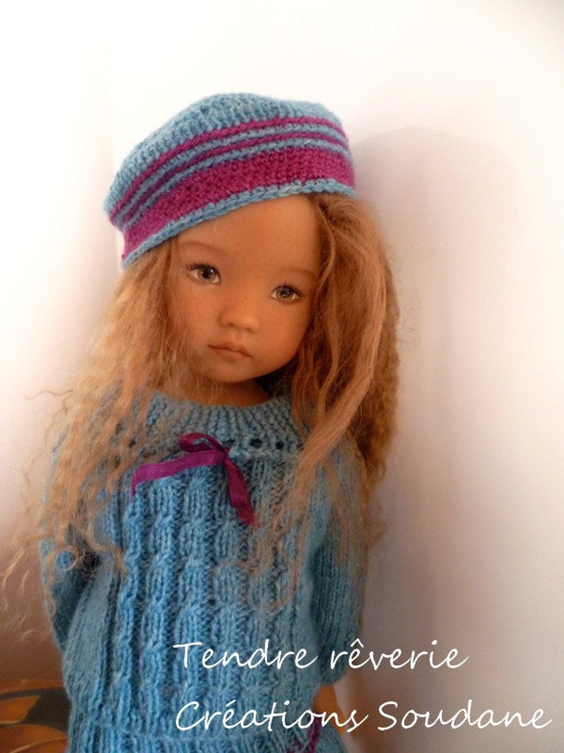 55. English and French INSTANT DOWNLOAD PDF knitting Pattern 13 dolls Little Darling image 5