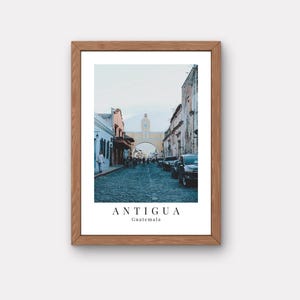 Guatemala Travel Poster Digital Wall Art Printable Travel Souvenir Guatemala Art Print Antigua Digital Download Travel Decor Poster Digital