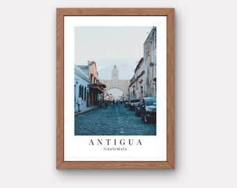 Guatemala Travel Poster Digital Wall Art Printable Travel Souvenir Guatemala Art Print Antigua Digital Download Travel Decor Poster Digital