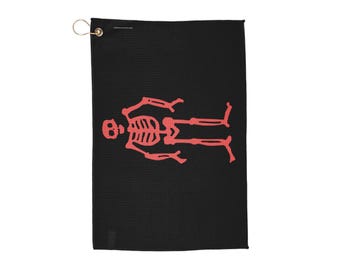 Pirate Flag Golf Towel, Edward Low Pirate Flag Gift, Golf Towel for Golfers, Golf Accessories, Golf Lover Gift, Nautical Golf Towel