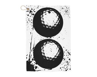 Toalla de golf personalizada, toalla de golf personalizada, toalla deportiva, regalo de golf, accesorios de golf, juego de toallas de golf