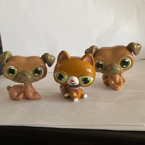 Littlest pet shop ET dog and cat bobble heads