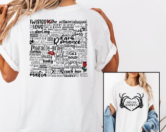 Dark Romance Reader T-Shirt: Bookish Graphic Tee