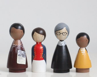 The Trailblazers III, Wooden Peg Dolls, Famous Women, Fair Trade Toys, Goose Grease