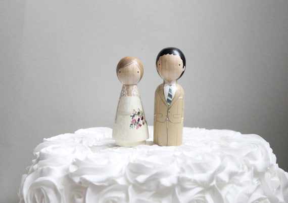 Mu ecos Personalizados para la Torta de Bodas Mu ecos Novios