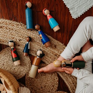 Malala, Large Wooden Peg Doll, Trailblazers, Famous Women, Fair Trade Toys, Goose Grease image 3