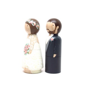 RUSH Custom Cake Topper, Wooden Peg Dolls, Fair Trade, Goose Grease image 3