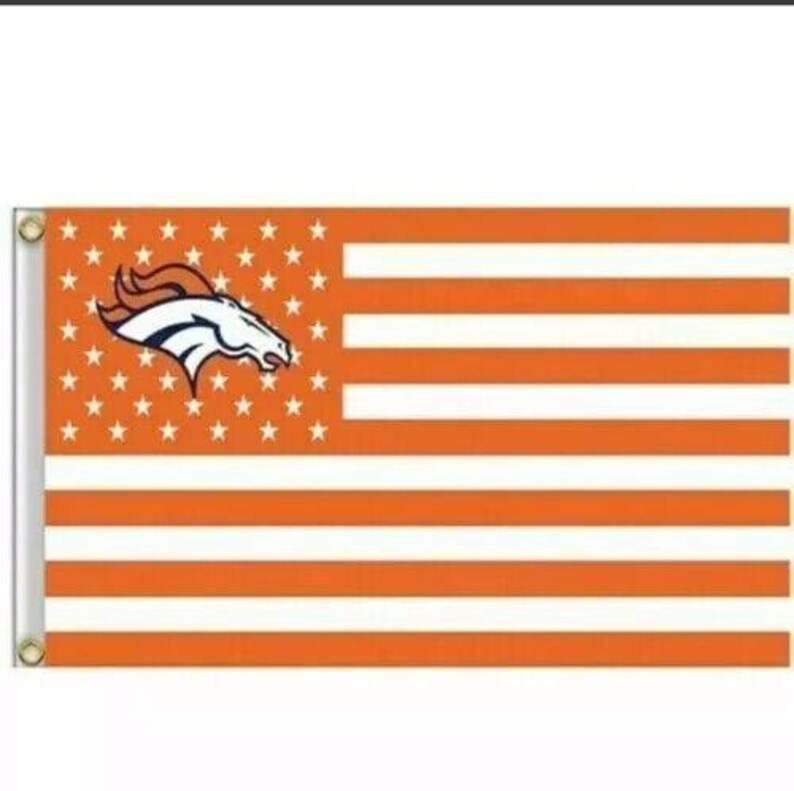 WinCraft Denver Broncos USA Amerikaanse natie strepen 3x5 doorvoertule vlag