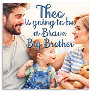 Personalized Big Bother Book, (Your Childs Name) is going to be a Big Brave Brother, Custom Name Story for Siblings