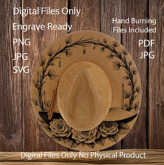 Hat Laser Burning Designs – Wide Brim & Cowboy Hats (digital  display picture 3
