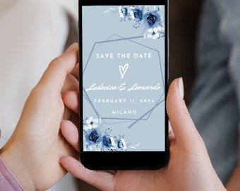 Save The Date Wedding - Digital Wedding Invitation - whatsapp wedding invitation