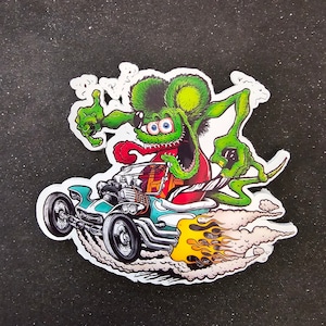 Hot Rod Rat Vinyl Sticker