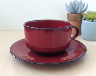 Granada cup and saucer, Villeroy and Boch porcelain. Made in Luxembourg.