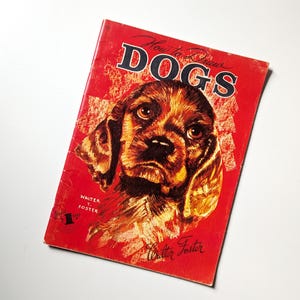 How to Draw Dogs 1950s instructional art book by Walter Foster