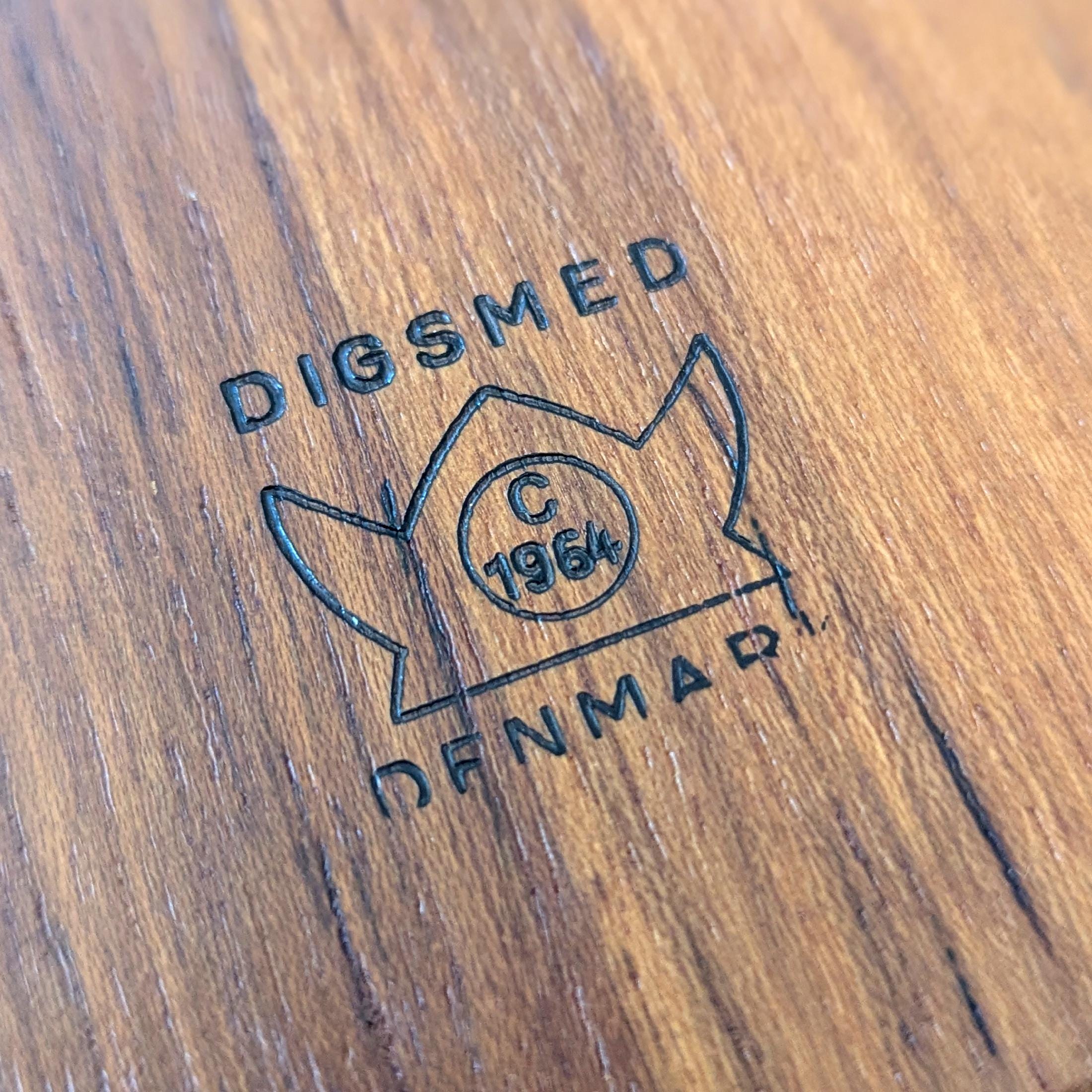 Digsmed Denmark Teak Snack Tray, Glass Dishes, 1960s Danish Modern