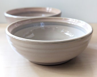 Vintage 1970s Noritake Stoneware Sunset Mesa cereal bowls, set of two.