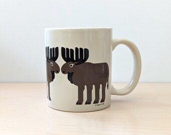 Vintage 1980s Taylor and Ng Minimals Moose mug.