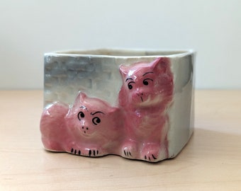 The Cats. Mid century figural planter.