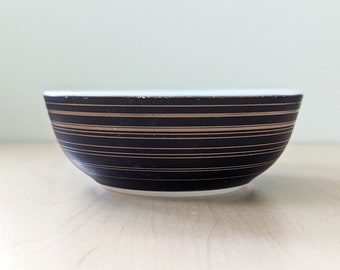 Terra Vintage black and gold Corning Pyrex bowl.