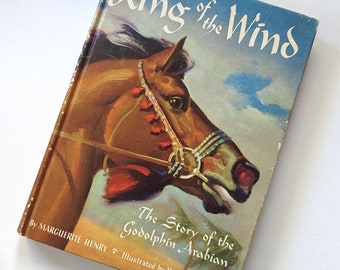 King of the Wind. 1960s Marguerite Henry horse book, illustrations by Wesley Dennis.