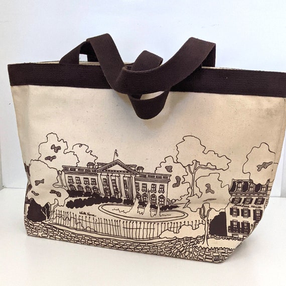 The White House. 1970s Washington DC  tote bag. - image 6