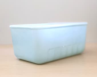 Vintage Delphite blue fridge dish or loaf pan.