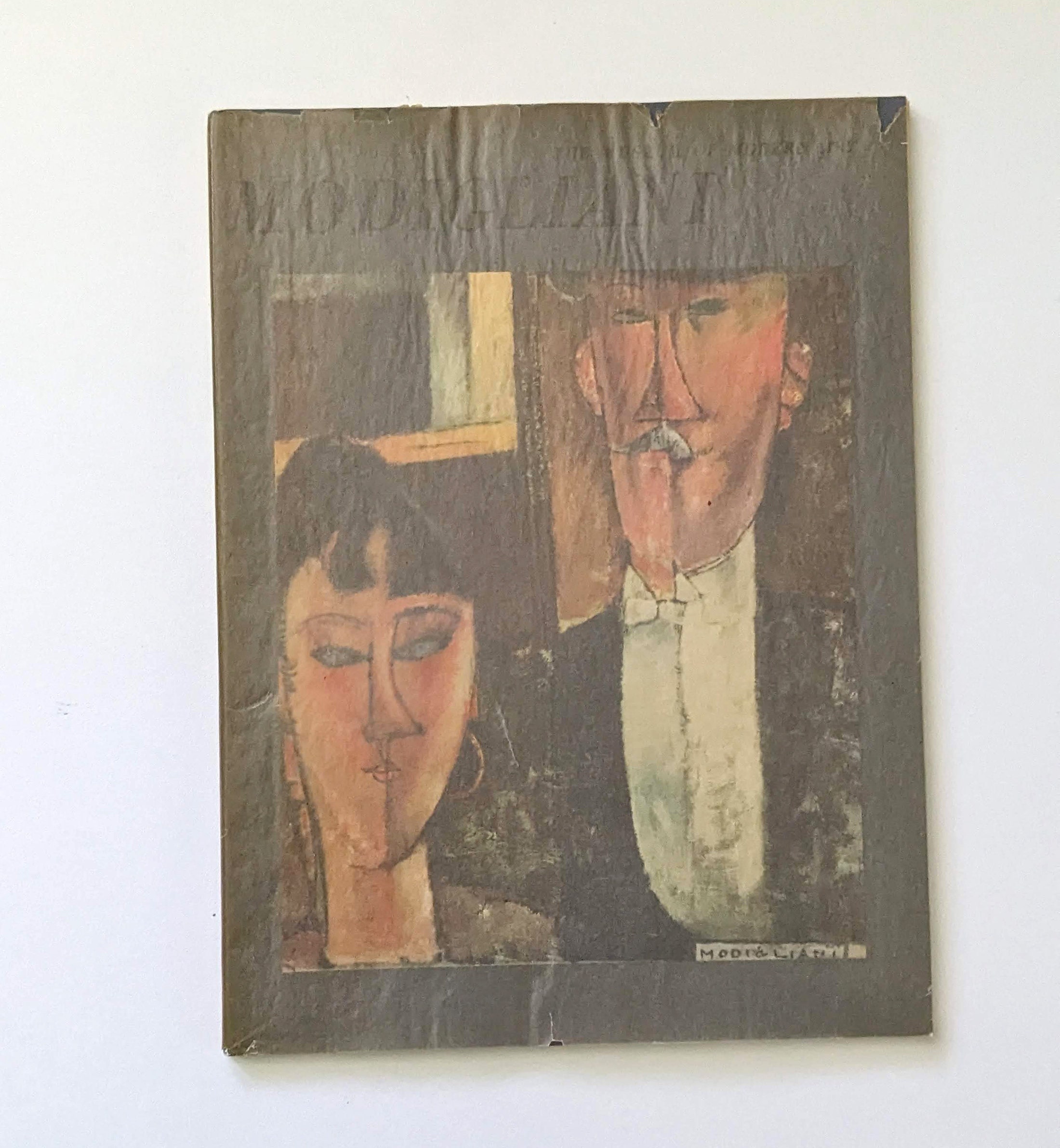 Modigliani. 1950s MOMA art exhibition guide book.