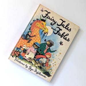 Fairy Tales and Fables, Gyo Fujikawa illustrated, vintage hardcover, 1970 copyright